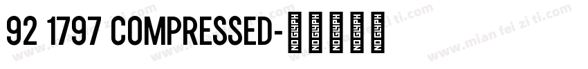 92 1797 COMPRESSED字体转换